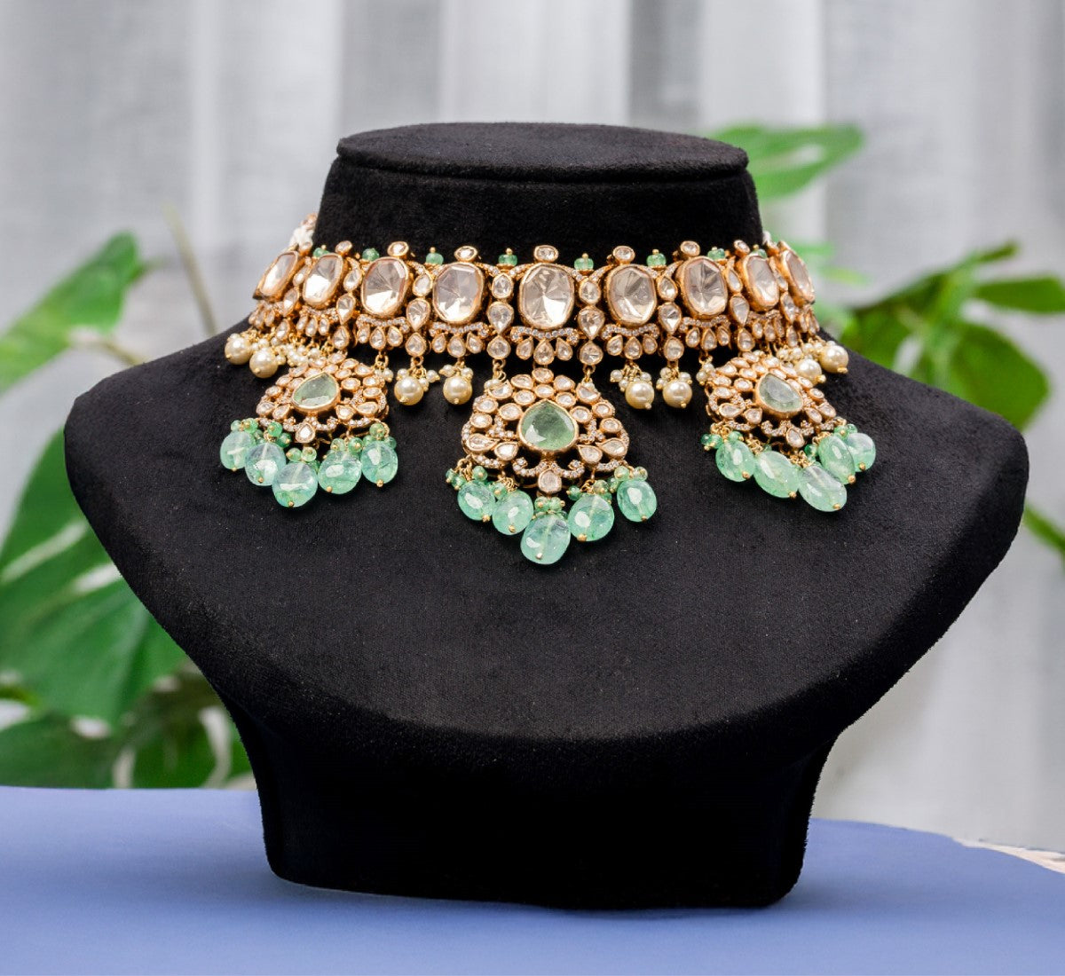 Heritage Choker with Statement Drop Earrings