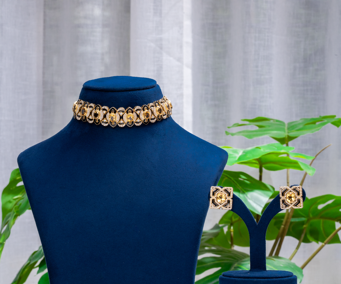 Emerald Splendor Choker Set