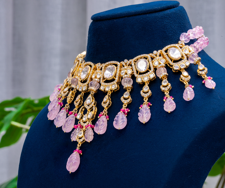 Floral Motif Polki Set