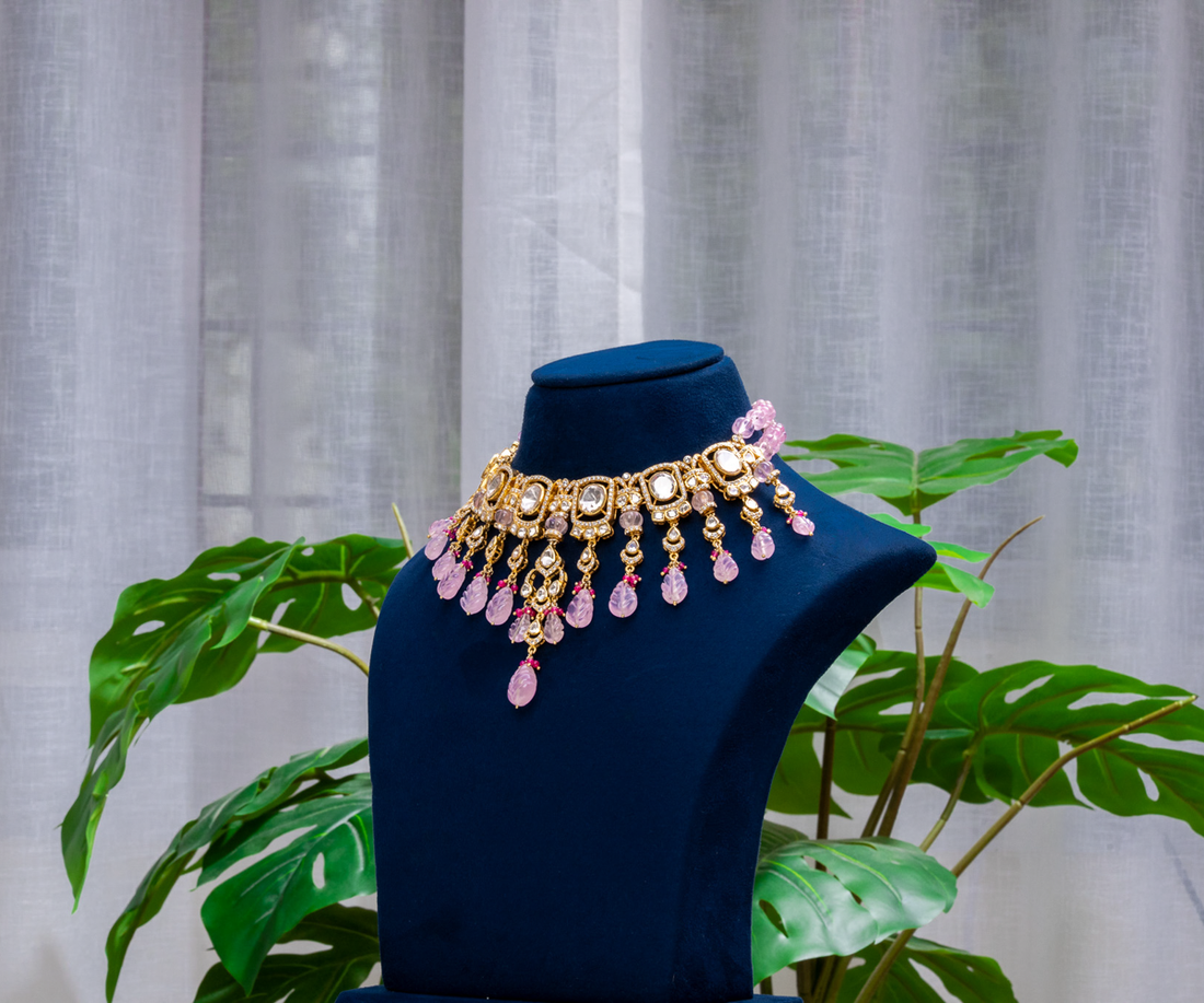 Floral Motif Polki Set