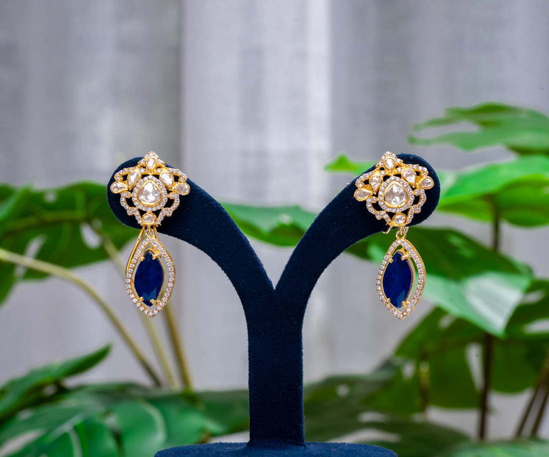 Sapphire Droplet Earrings
