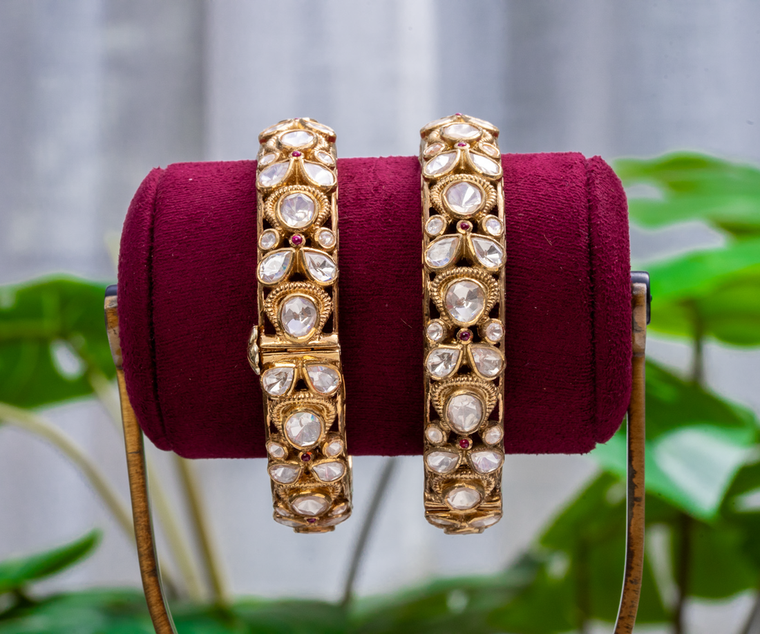 Moissanite Filigree Heritage Bangles