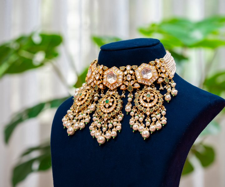 Hexagonal Polki Grandeur Choker
