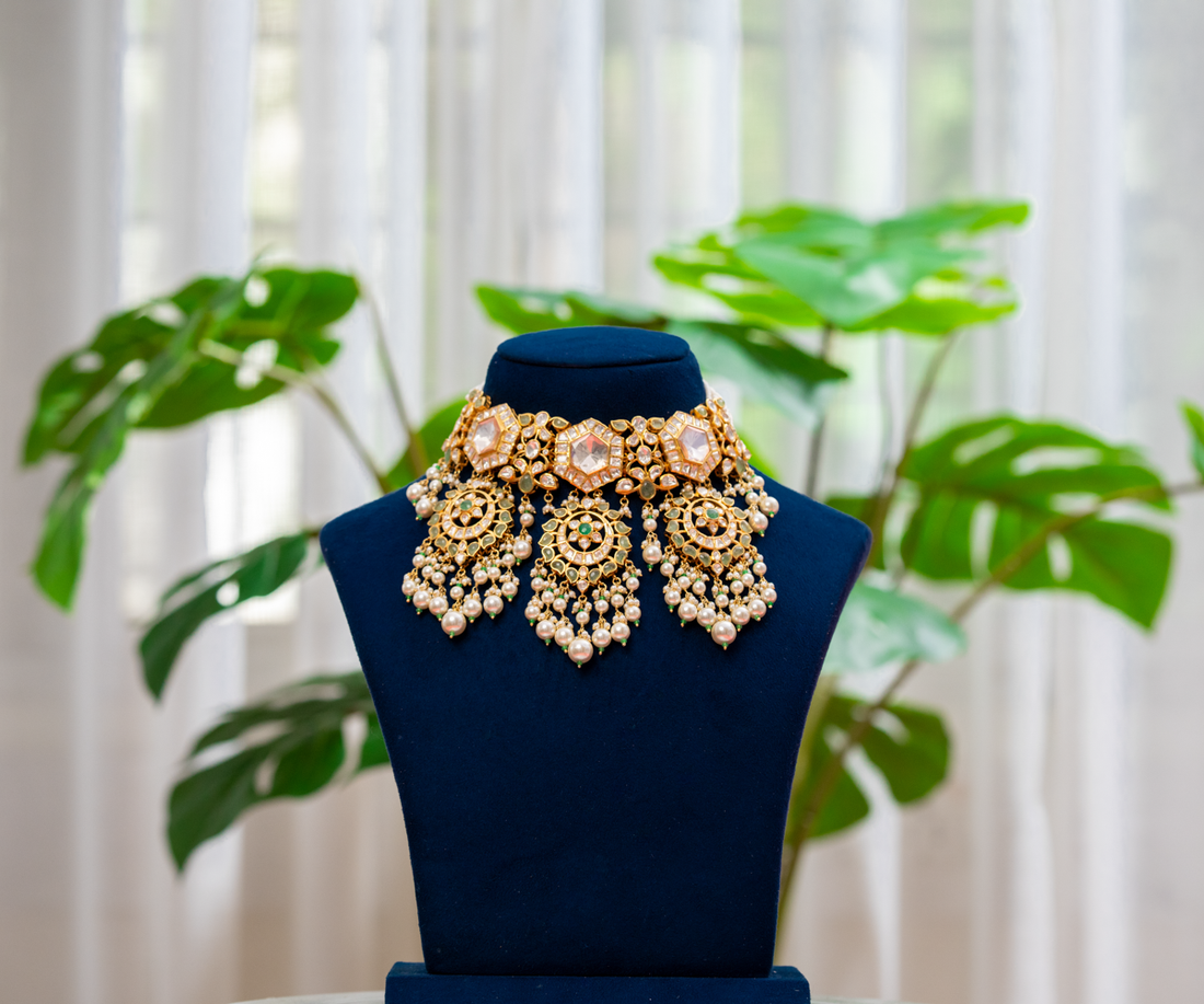 Hexagonal Polki Grandeur Choker