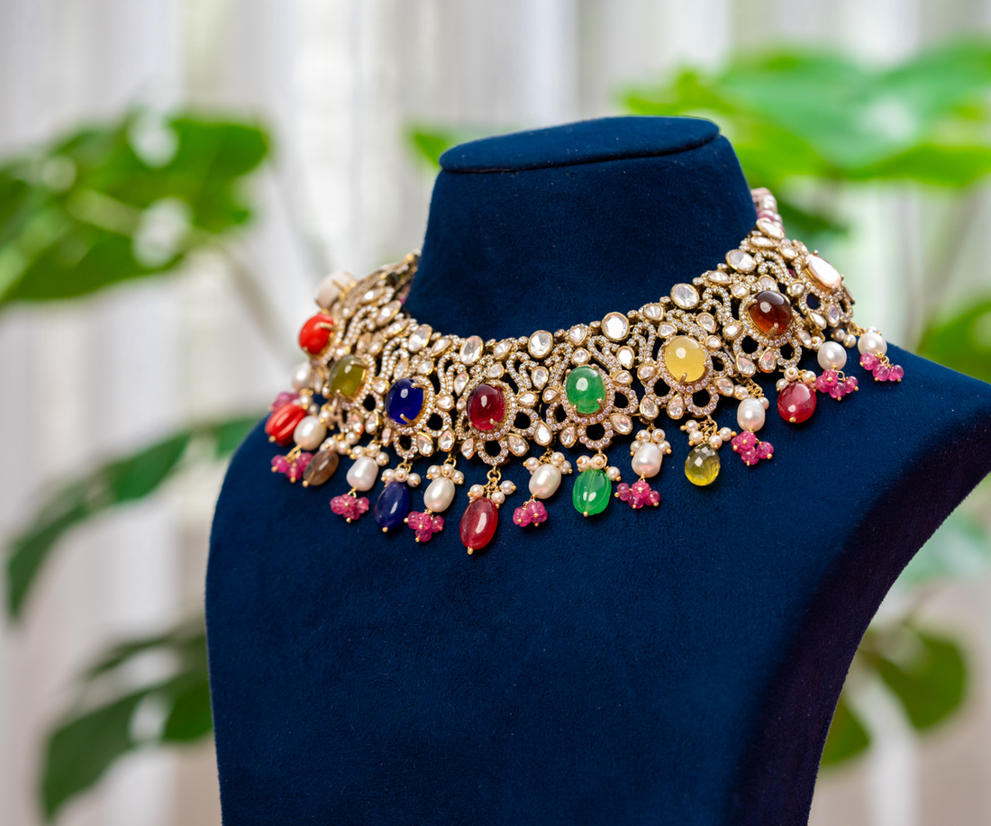 Navratna-Inspired Royal Choker