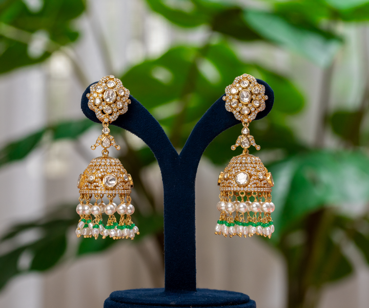 Royal Kundan Jhumkas