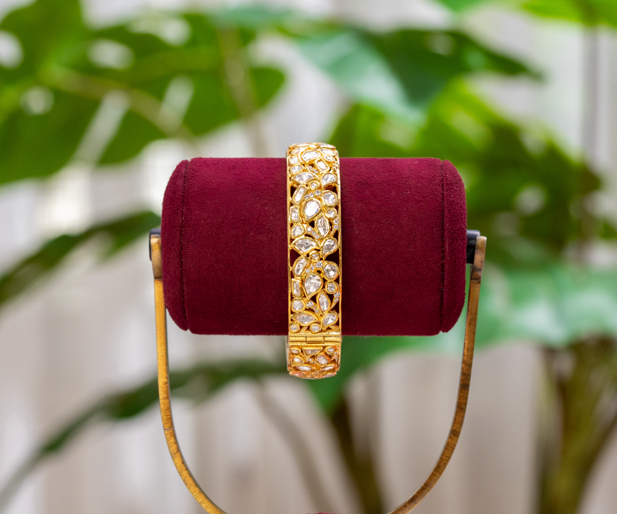 Moissanite Lattice Statement Kada