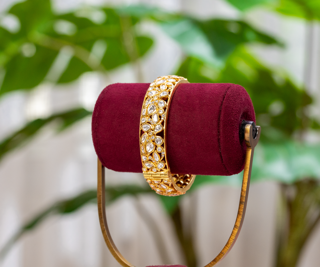 Moissanite Lattice Statement Kada