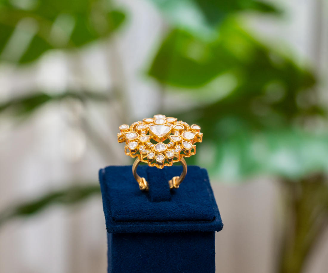 Royal Moissanite Medallion Ring