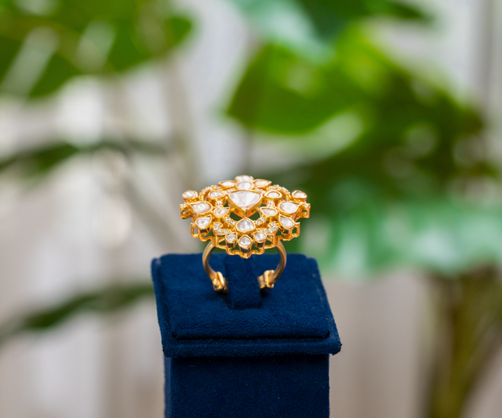 Royal Moissanite Medallion Ring