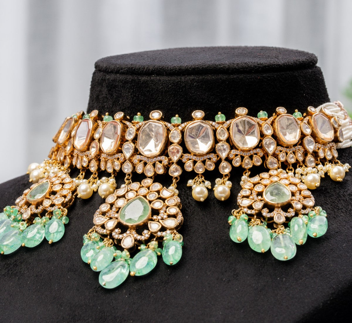 Heritage Choker with Statement Drop Earrings